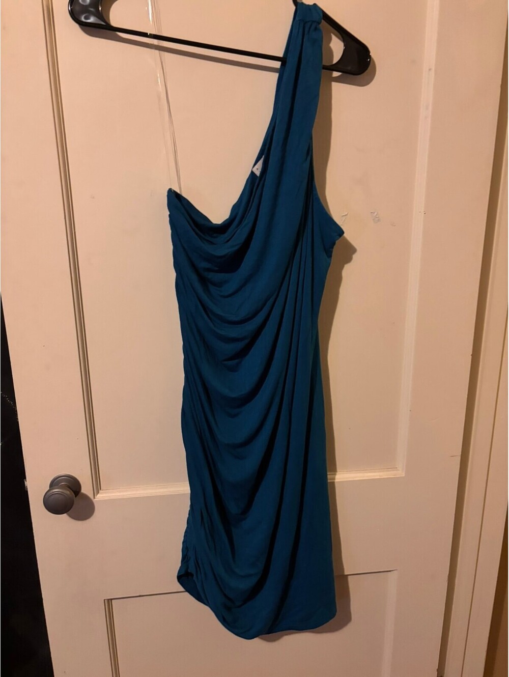 Teal one shoulder dress XXL